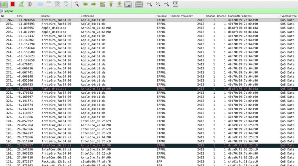 Gián điệp truy cập từ điện thoại thông minh với thủ thuật Wireshark