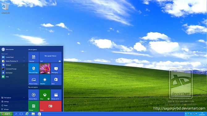 Chủ đề XP cho Windows 10