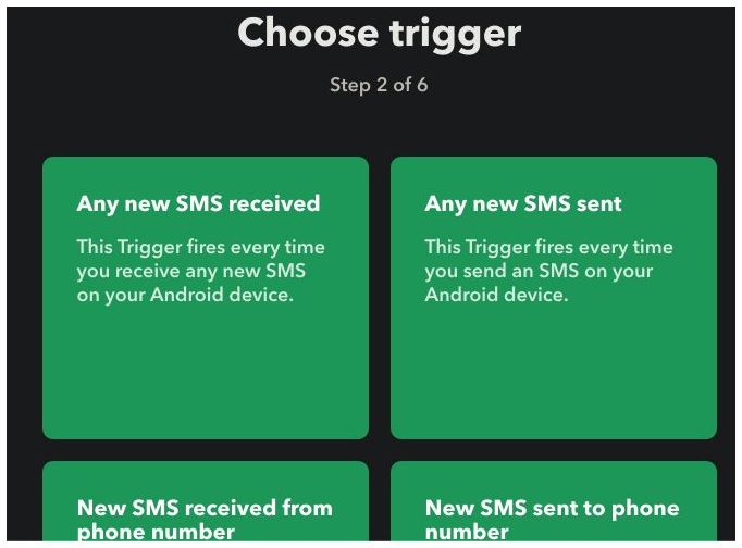 SMS IFTTT Android