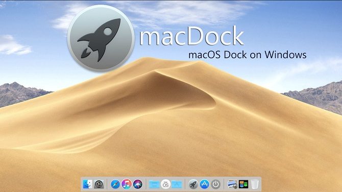 chủ đề máy tính để bàn macDock cho Windows 10