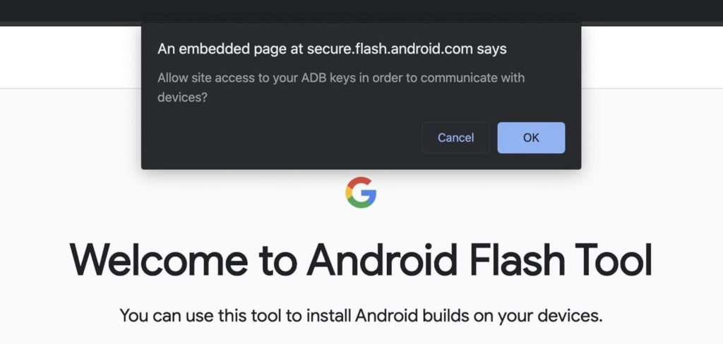 google android flash tool