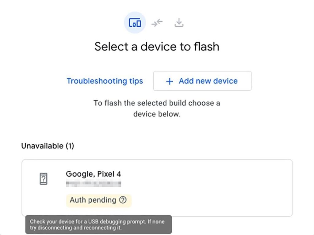 google pixel flash tool