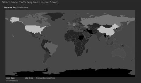 Bản đồ tải xuống toàn cầu Steam