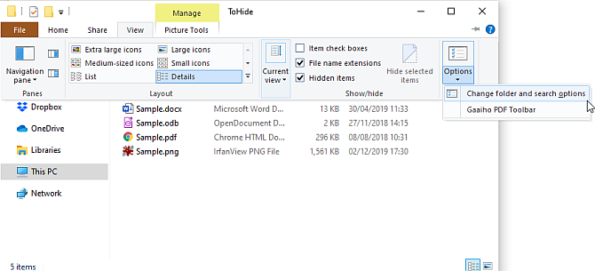 windows explorer thay đổi thư mục và tìm kiếm