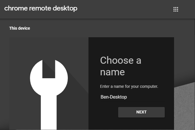 Chrome Remote Desktop. Nhập mã PIN