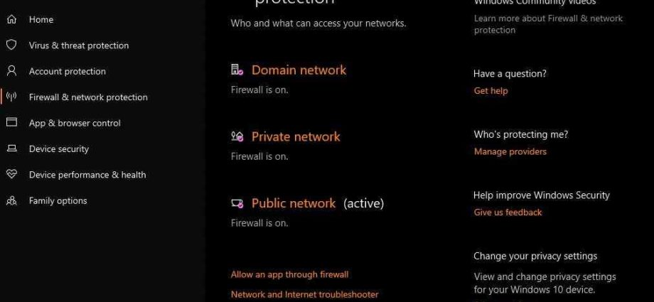 firewall network protection