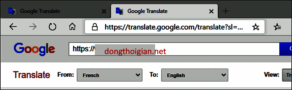 trang web Google Dịch