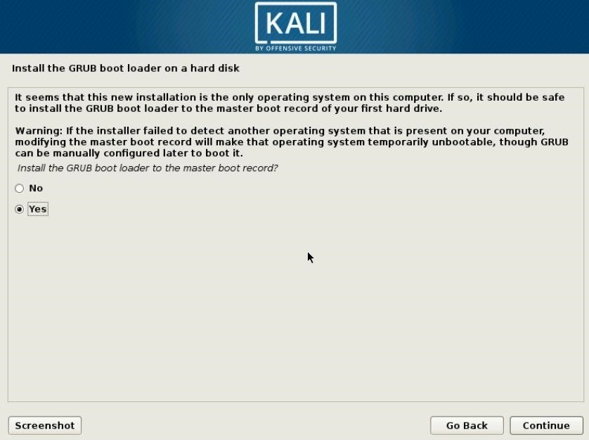 Cài đặt Kali Linux