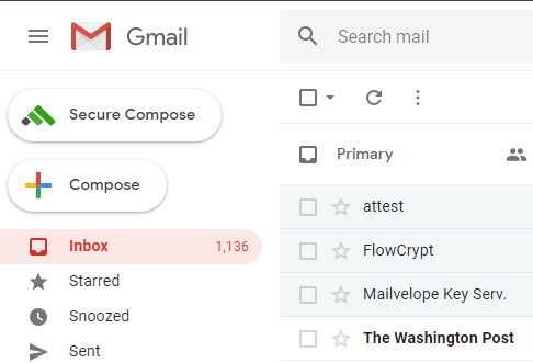 Flowcrypt an toàn nút soạn thảo hộp thư gmail