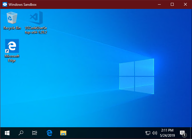 Hộp cát Windows 10