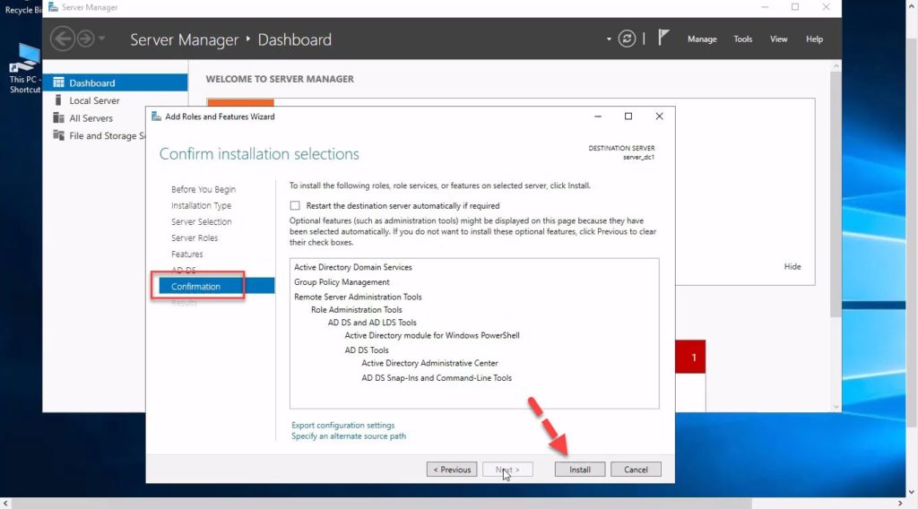 Confirm lick install