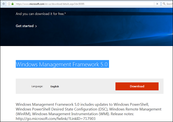 Windows Management Framework 5.