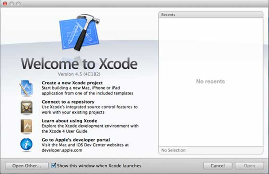 Tạo ứng dụng đầu tiên xcode