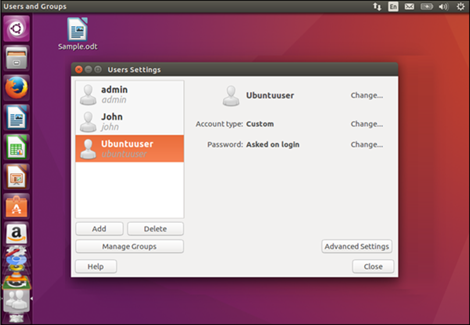 quản lý quyền user ubuntu