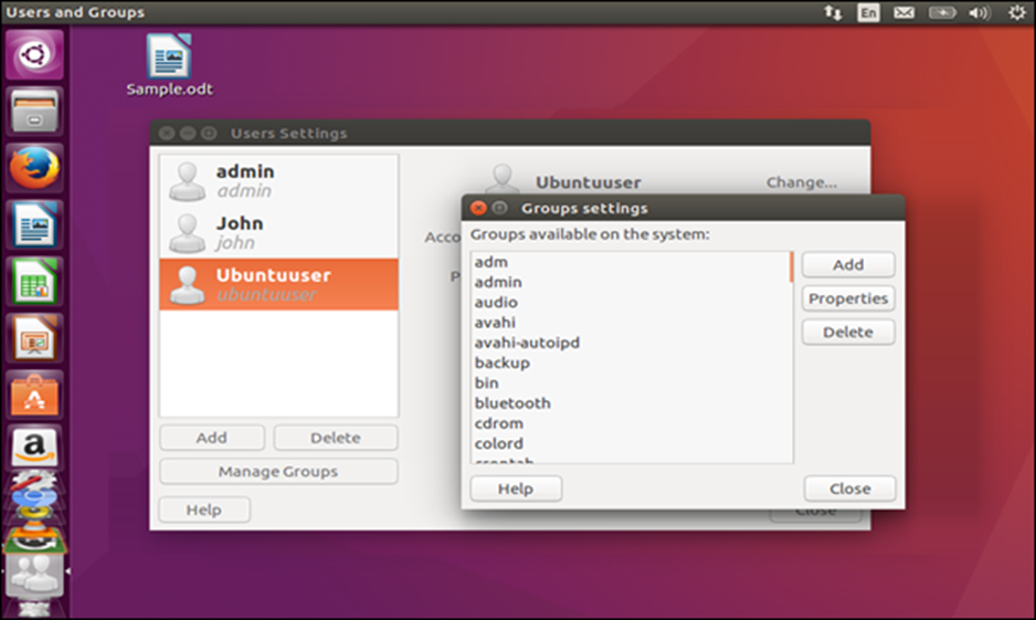 quản lý quyền user ubuntu