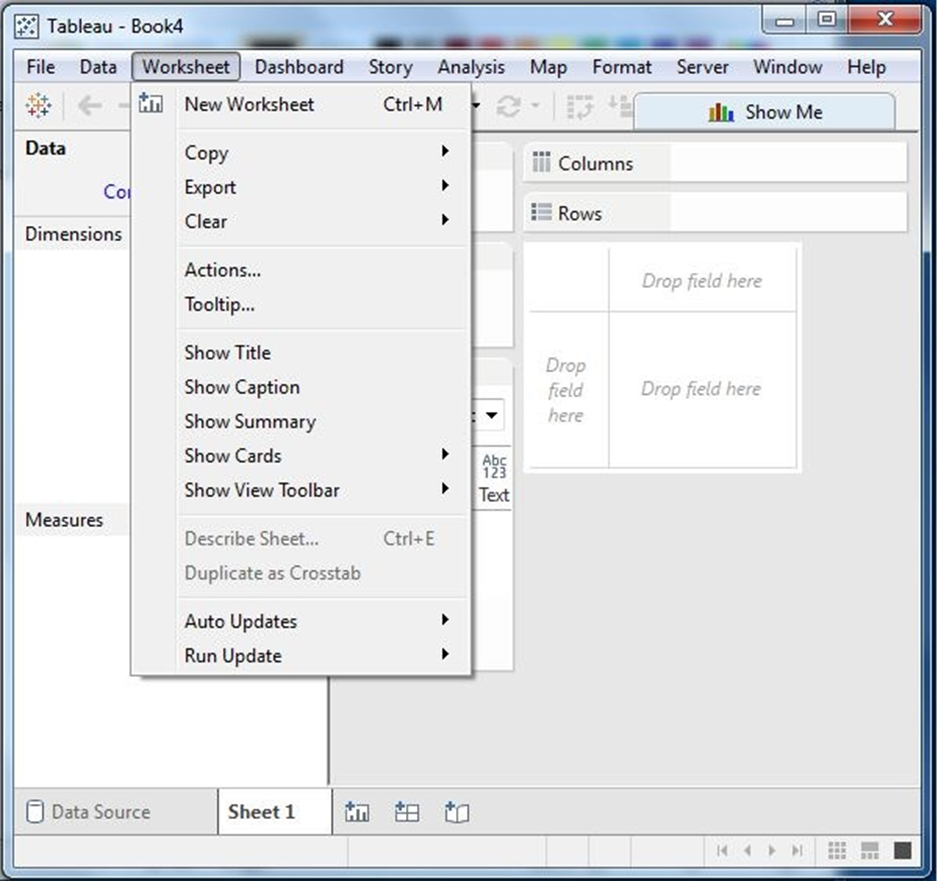 Tableau - Điều hướng