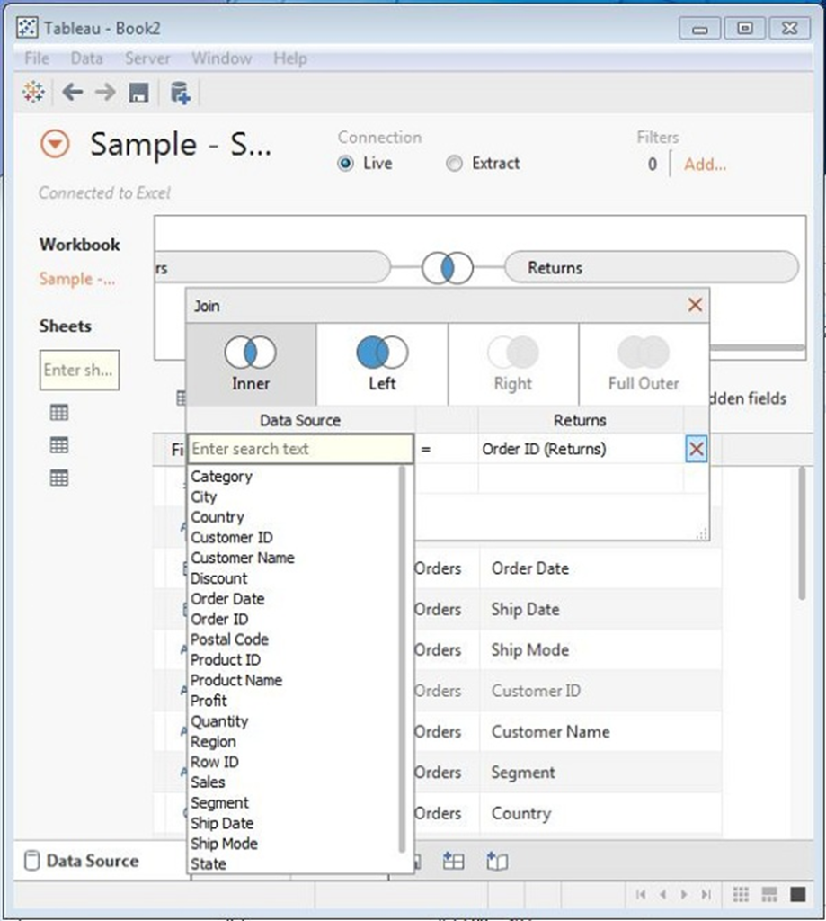 Tableau - Chỉnh sửa siêu dữ liệu 