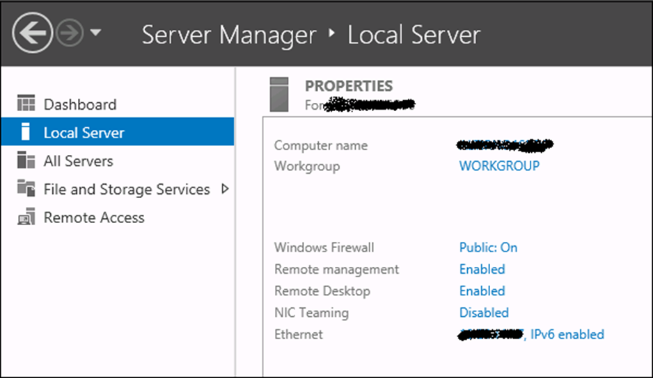 Quản lý từ xa windows server 2012