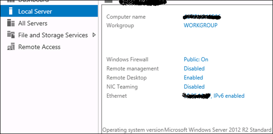 Quản lý từ xa windows server 2012