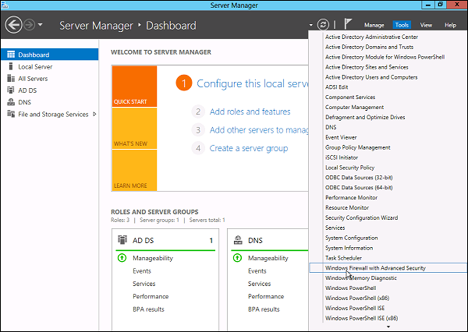 Quản lý từ xa windows server 2012