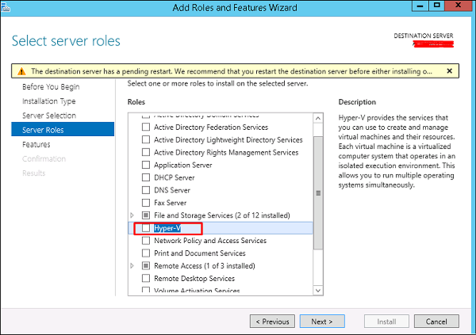 Windows Server 2012 - Hyper-V