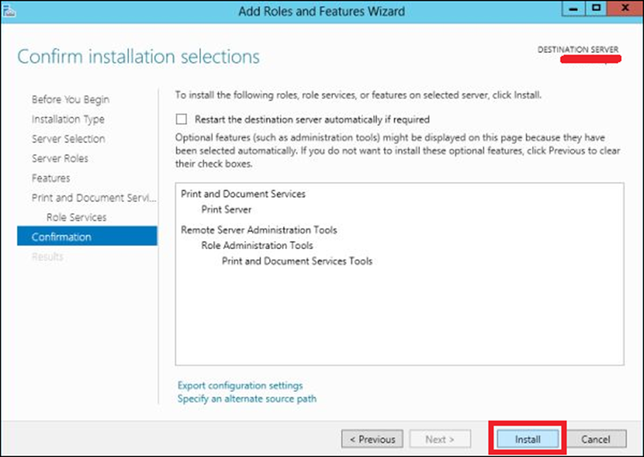 Windows Server 2012 - Máy chủ in 