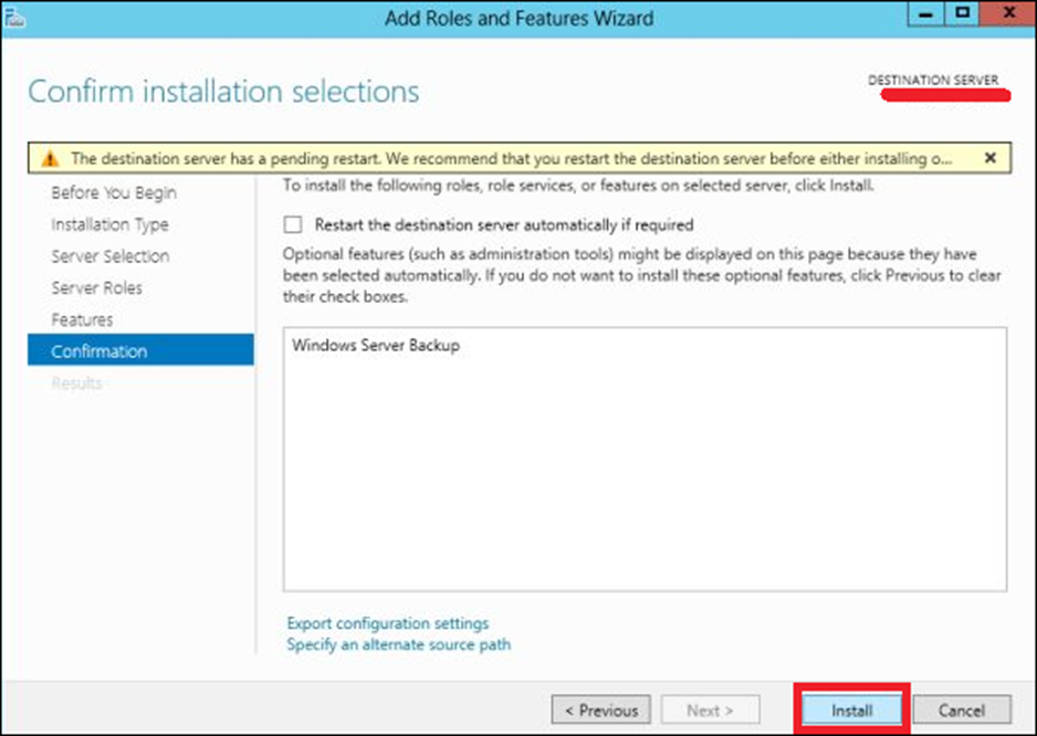 Windows Server 2012 - Quản lý sao lưu 