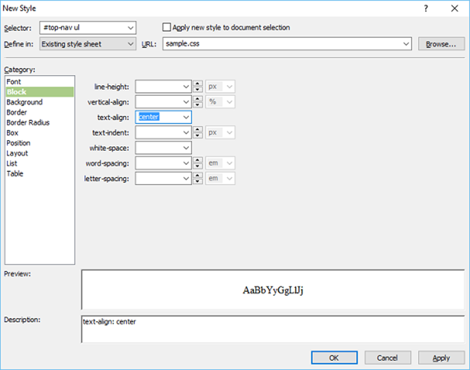 Microsoft Expression Web - HTML Layout