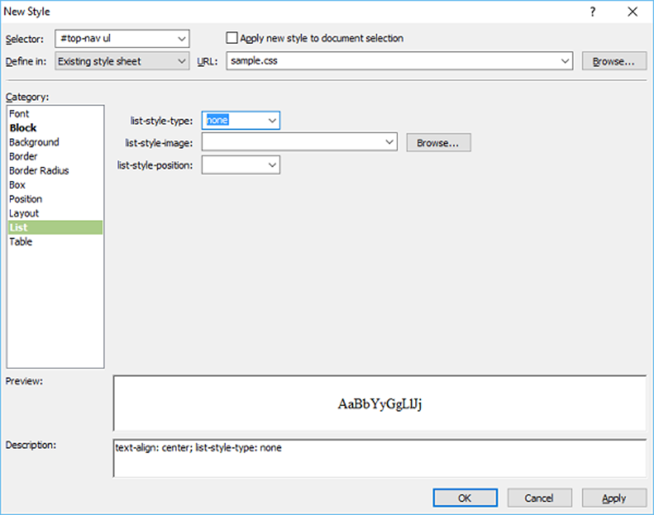 Microsoft Expression Web - HTML Layout