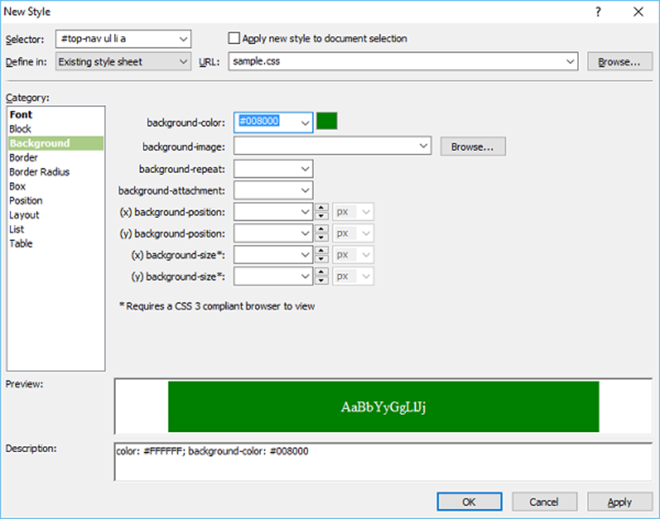 Microsoft Expression Web - HTML Layout