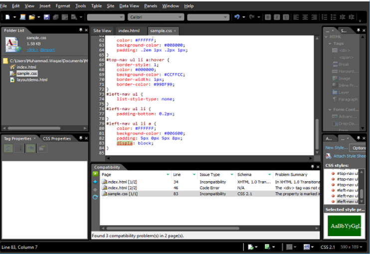 Microsoft Expression Web - Xác thực các trang 