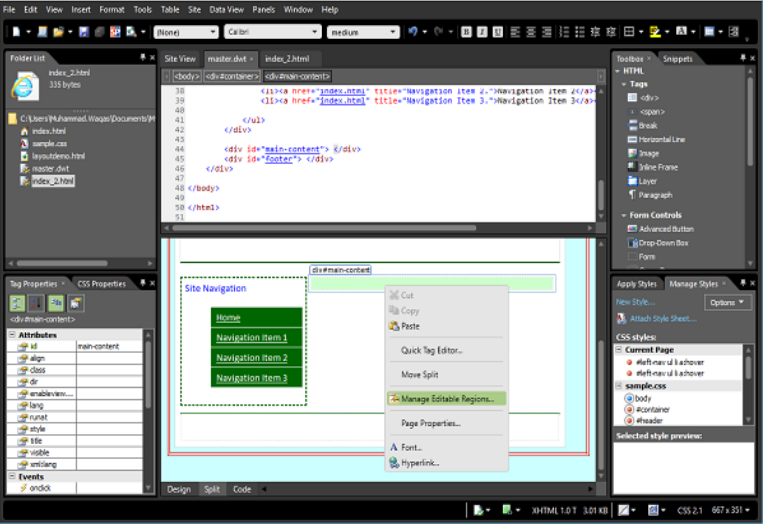 Microsoft Expression Web - Xác thực các trang 