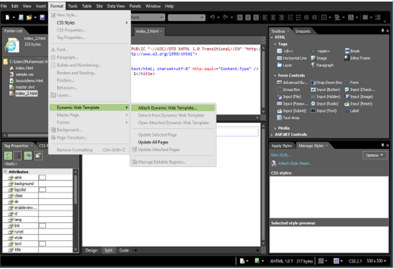 Microsoft Expression Web - Xác thực các trang 