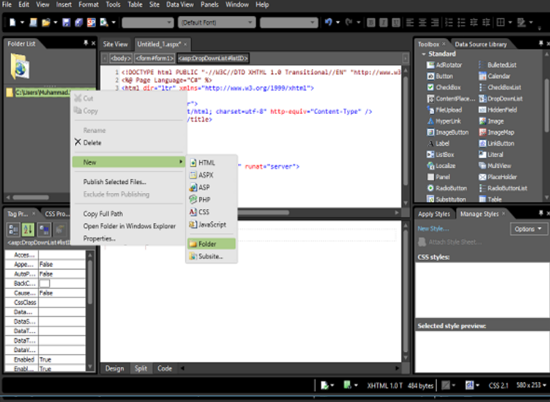 Microsoft Expression Web - Nguồn dữ liệu SQL