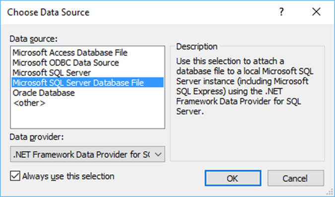 Microsoft Expression Web - Nguồn dữ liệu SQL