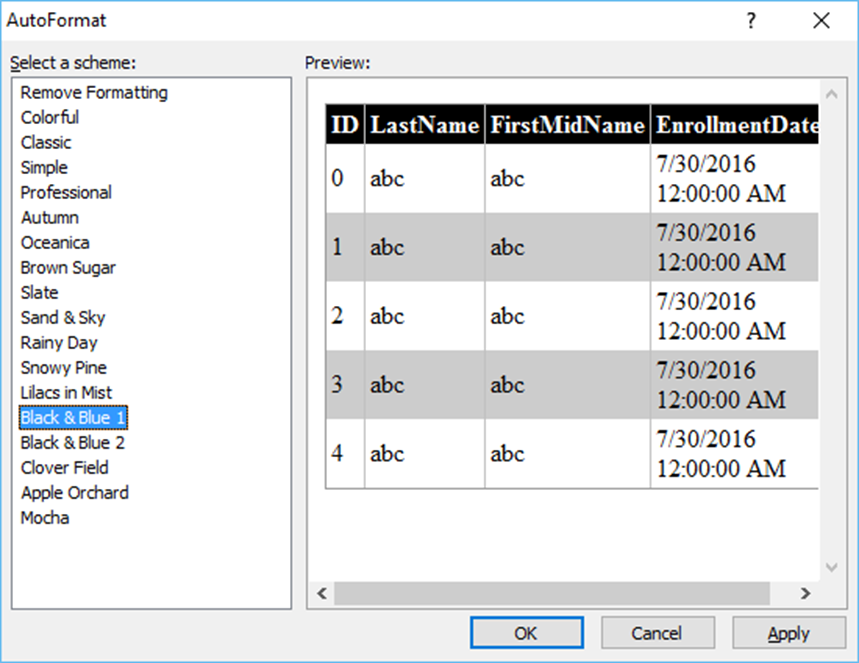 Microsoft Expression Web - Gridview 