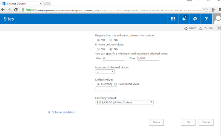 SharePoint - Chức năng danh sách