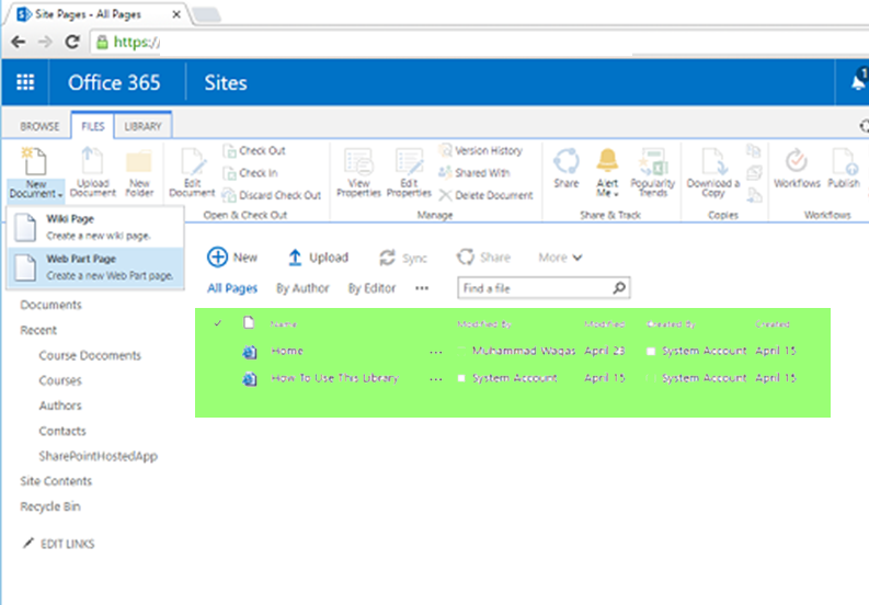 SharePoint - Phần Web 