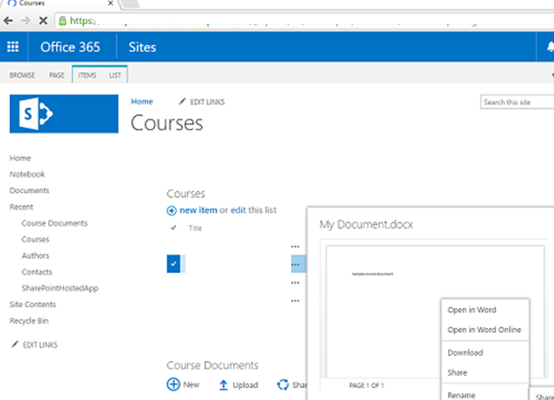 SharePoint - Phần Web 