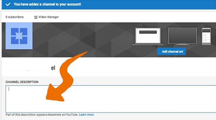 hộp mô tả kênh youtube