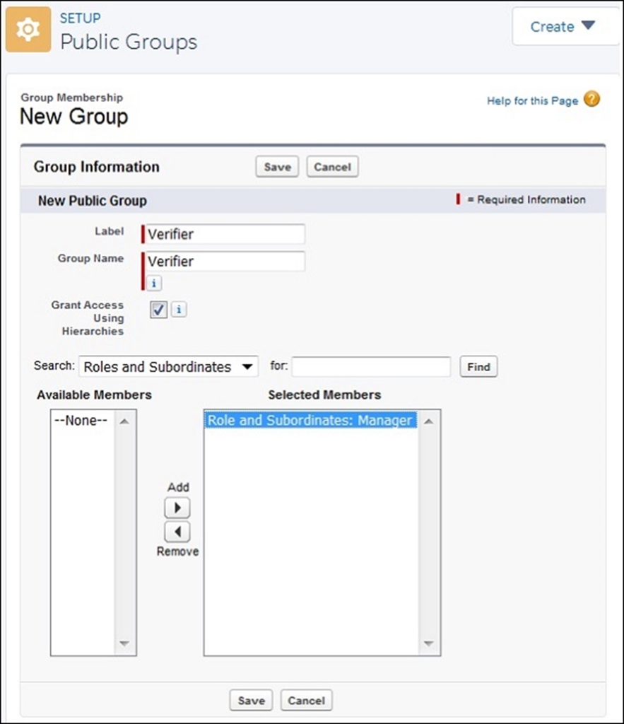 Salesforce - Define Sharing Rules