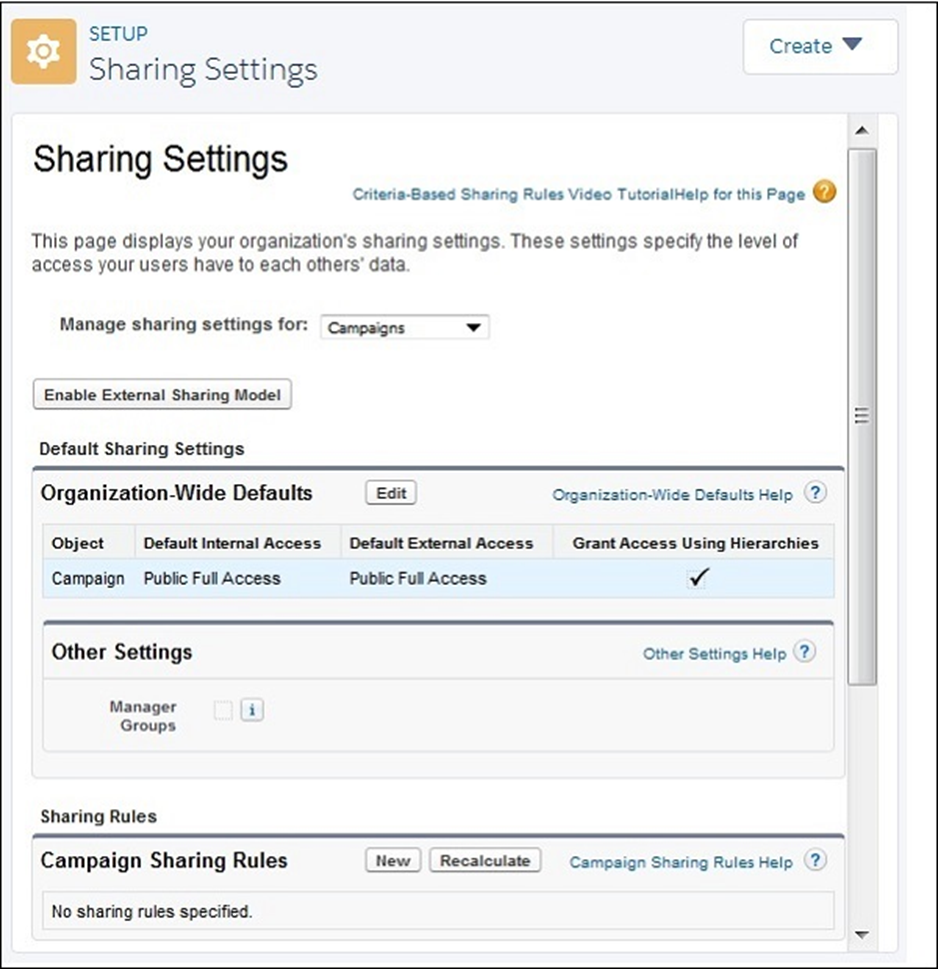 Salesforce - Define Sharing Rules