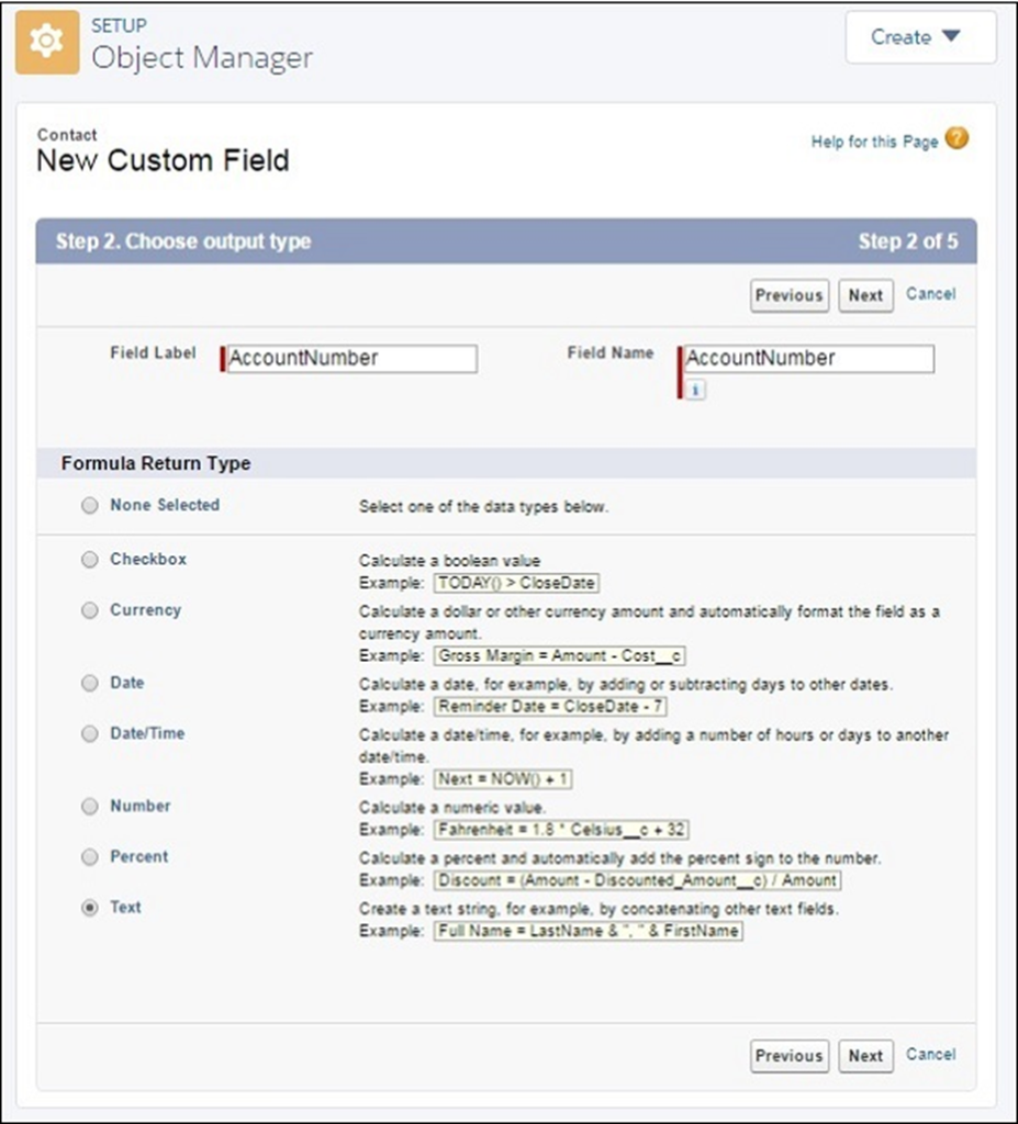 Salesforce - Using Formula Fields