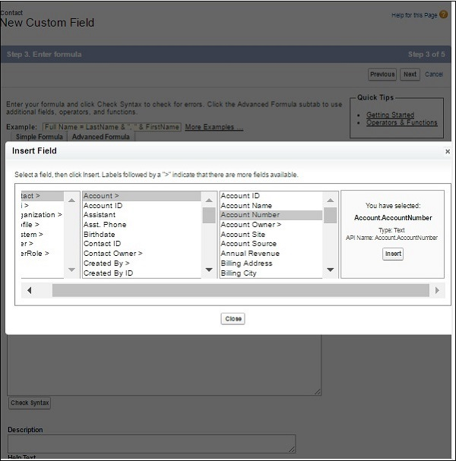 Salesforce - Using Formula Fields