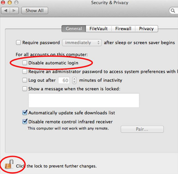 Hướng dẫn về Bảo mật Mac OS X 