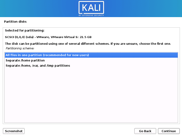 Cài đặt Kali Linux