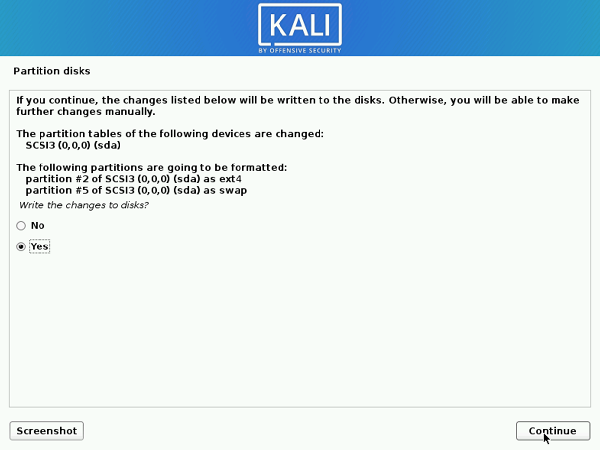 Cài đặt Kali Linux