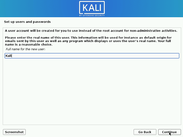 Cài đặt Kali Linux