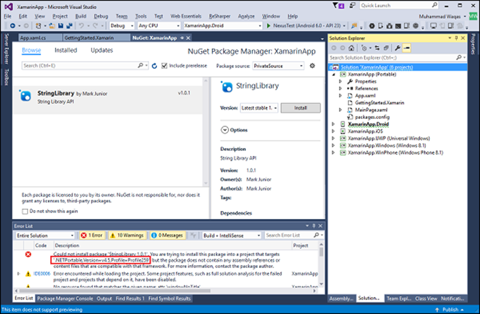 Visual Studio 2015